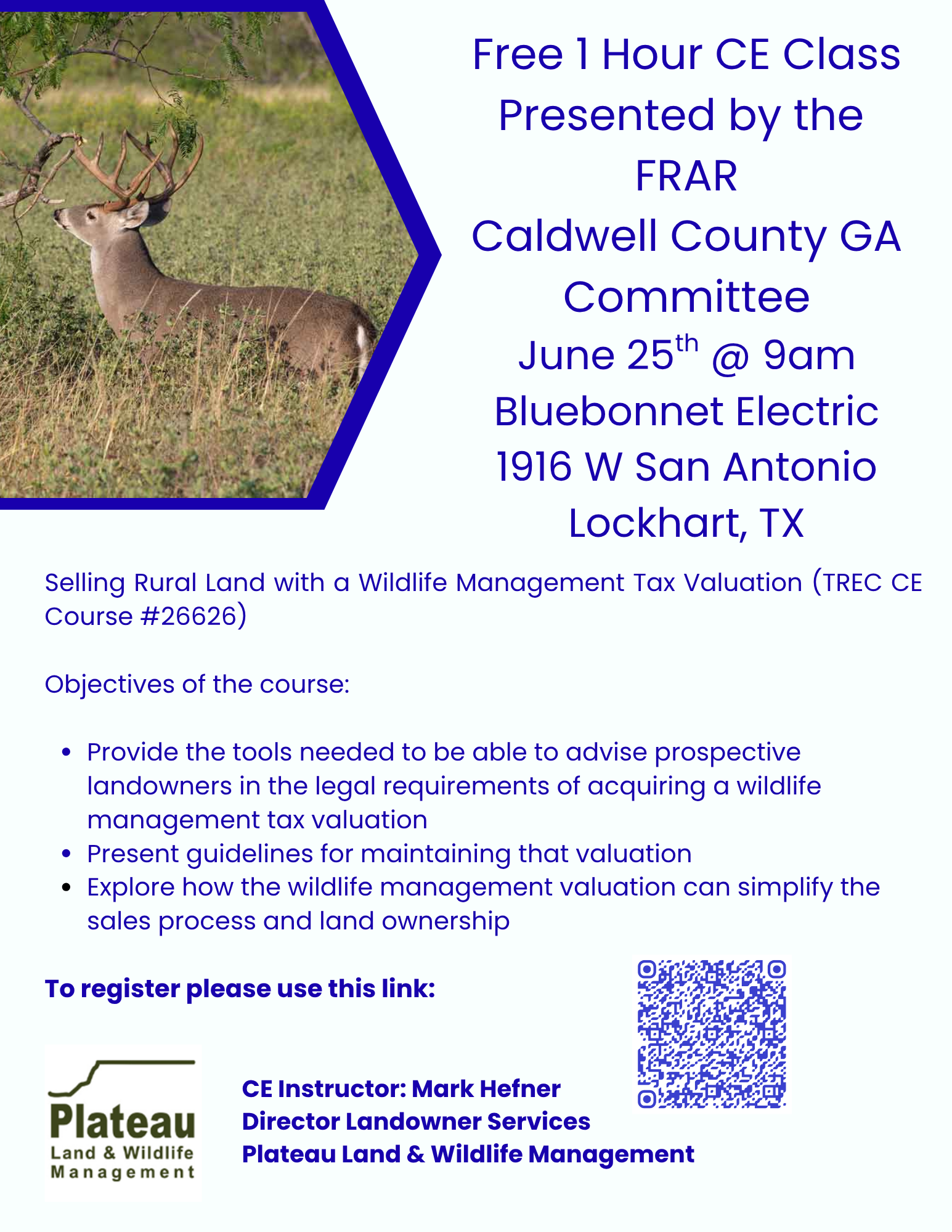 Caldwell Co GA CE Class Flyer 2